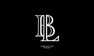 BL, LB, B, L, Abstract Letters Logo Monogram