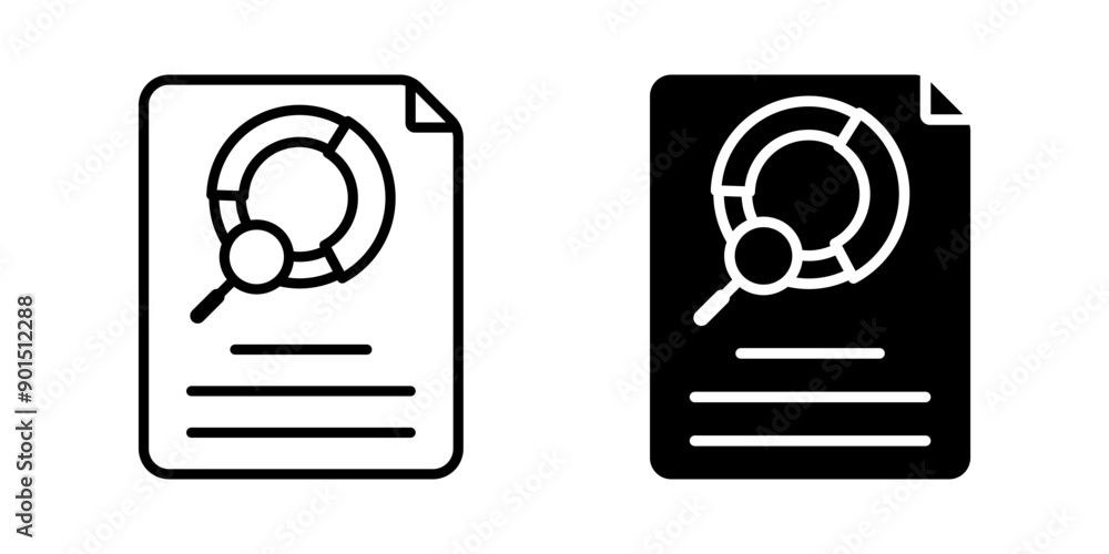 Poster data analytics icon set. file document sign. for mobile concept and web design. vector illustration 