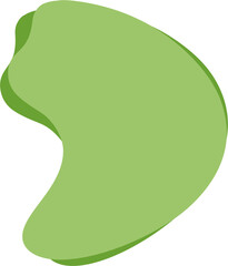 illustration of a green shapes