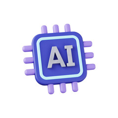 3D AI 아이콘