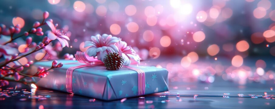 Handmade gifts wrapped beautifully, showcasing creativity, Nostalgic, Soft hues, Digital painting