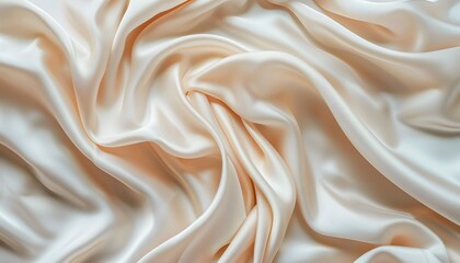 Obraz premium silk, satin, fabric, texture, gold, textile, material, cloth, pattern, decoration, wave, luxury, soft, golden, shiny, smooth, drapery, silky, color, backdrop, shine, design, fashion, cream, elegant