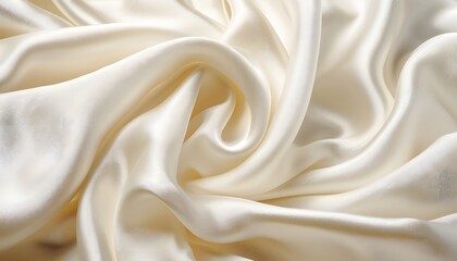 Obraz premium silk, satin, fabric, texture, gold, textile, material, cloth, pattern, decoration, wave, luxury, soft, golden, shiny, smooth, drapery, silky, color, backdrop, shine, design, fashion, cream, elegant