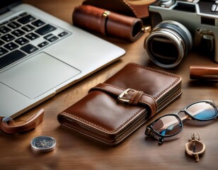Personalized items on a desk, representing individuality, customization, and personal touch.