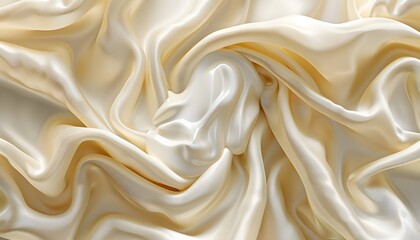 Fototapeta premium silk, satin, fabric, texture, gold, textile, material, cloth, pattern, decoration, wave, luxury, soft, golden, shiny, smooth, drapery, silky, color, backdrop, shine, design, fashion, cream, elegant