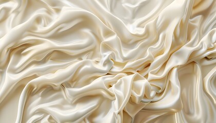 Obraz premium silk, satin, fabric, texture, gold, textile, material, cloth, pattern, decoration, wave, luxury, soft, golden, shiny, smooth, drapery, silky, color, backdrop, shine, design, fashion, cream, elegant