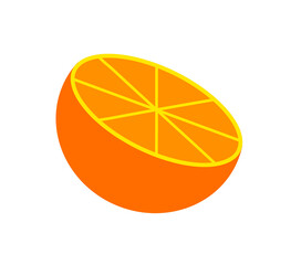 illustration of orange