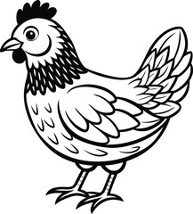 vector Art of cute chicken