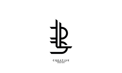 BL, LB, B, L, Abstract Letters Logo Monogram