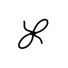 bow ribbon line illustration