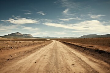 Fototapeta premium Road landscape outdoors horizon.