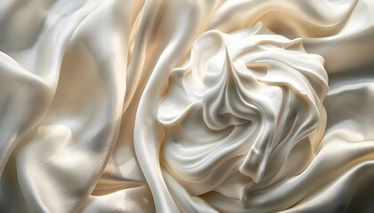 Obraz premium silk, satin, fabric, texture, gold, textile, material, cloth, pattern, decoration, wave, luxury, soft, golden, shiny, smooth, drapery, silky, color, backdrop, shine, design, fashion, cream, elegant