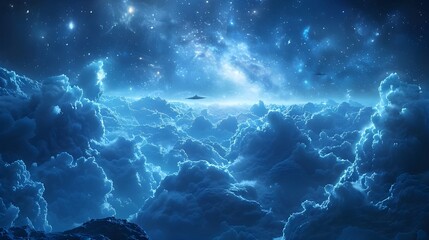 scene with rays of light