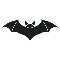 Creepy Halloween bat vector silhouette for festive designs