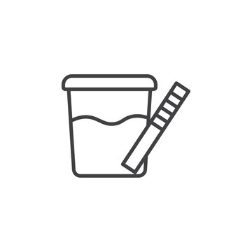 recommend clip art: Urine test icon isolated on white background