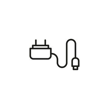 recommend clip art: Charger icon isolated on white background