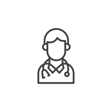 recommend clip art: Doctor icon isolated on white background
