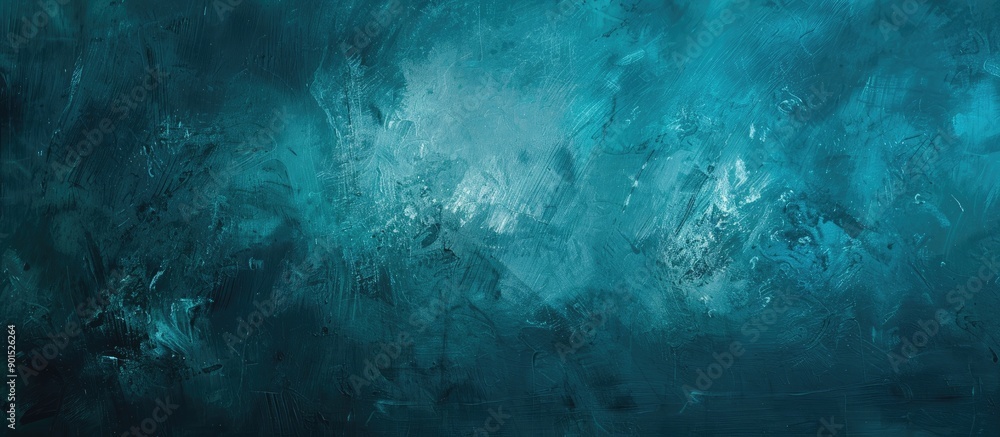 Aufkleber teal abstract texture background with variations of petrol hues perfect for a copy space image