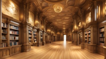 Interior design of Library