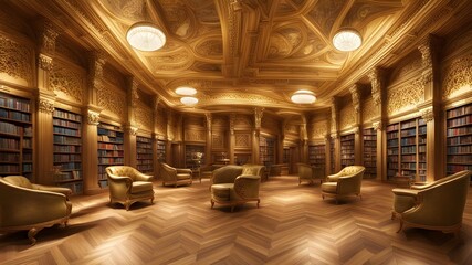 Interior design of Library