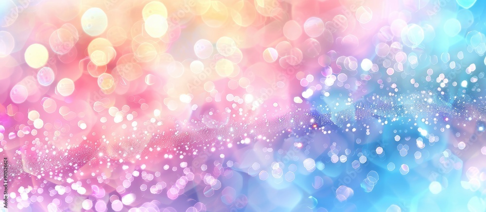 Poster abstract pastel background with bokeh effect ideal for copy space image