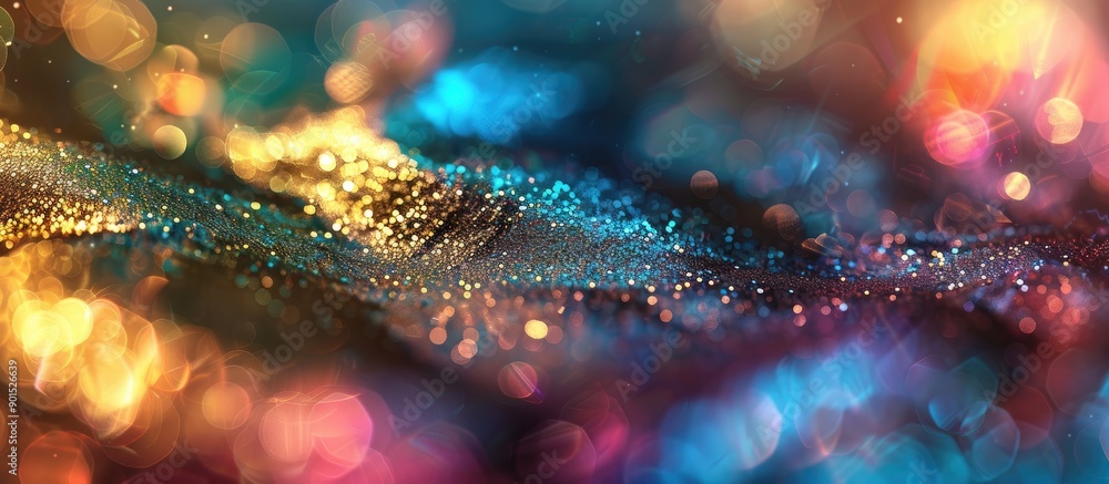 Poster texture with shiny metallic sheen suitable for a copy space image