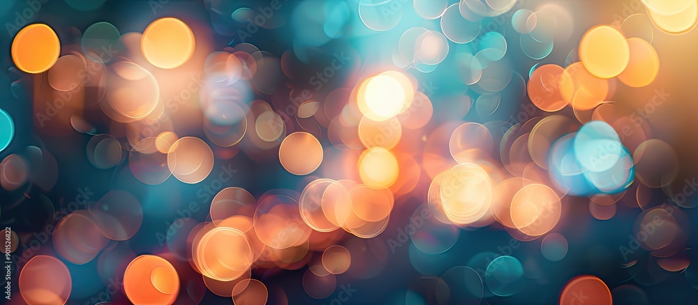 Poster blurred background with beautiful bokeh effects for showcasing a copy space image efficiently