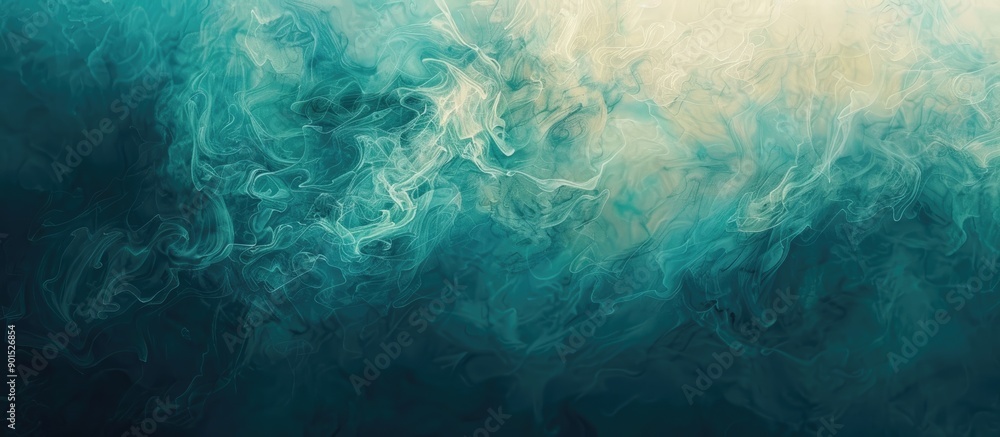 Aufkleber teal abstract texture background with variations of petrol hues perfect for a copy space image