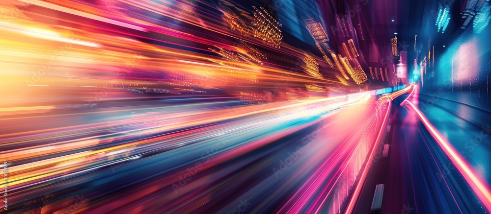 Poster creative vertical motion blur for background with copy space image