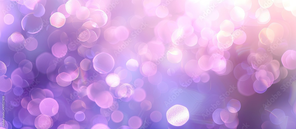 Poster soft purple bokeh backdrop with a blurred and dreamy effect suitable for a copy space image