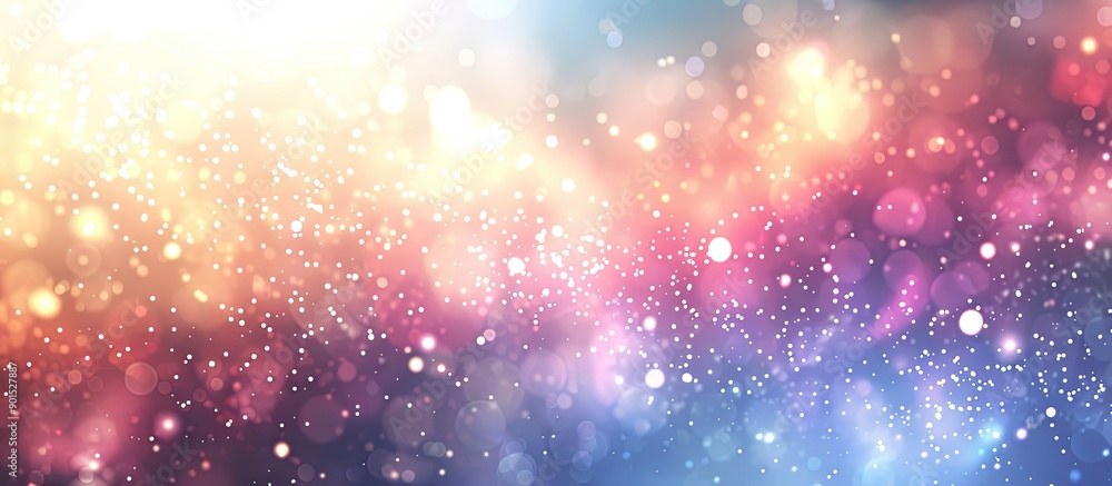 Poster an elegant abstract background with bokeh lights and stars suitable for copy space image