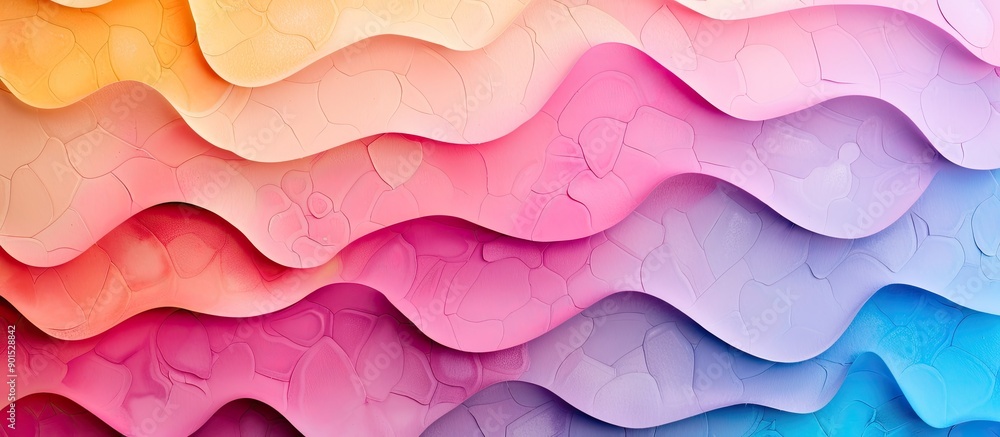 Poster gradient colored background using real foam sponge paper texture for design with copy space image