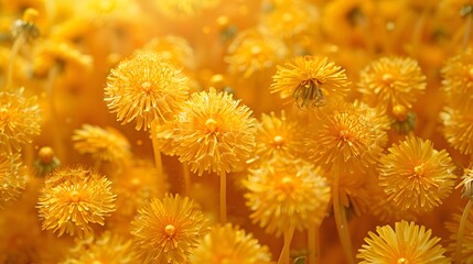 Vibrant Yellow Blossoms in Full Bloom
