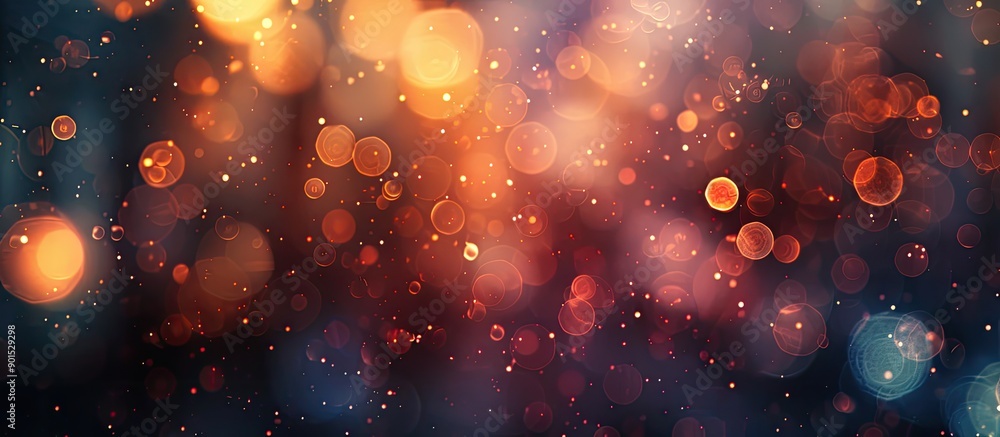 Poster blurred background with beautiful bokeh effects for showcasing a copy space image efficiently