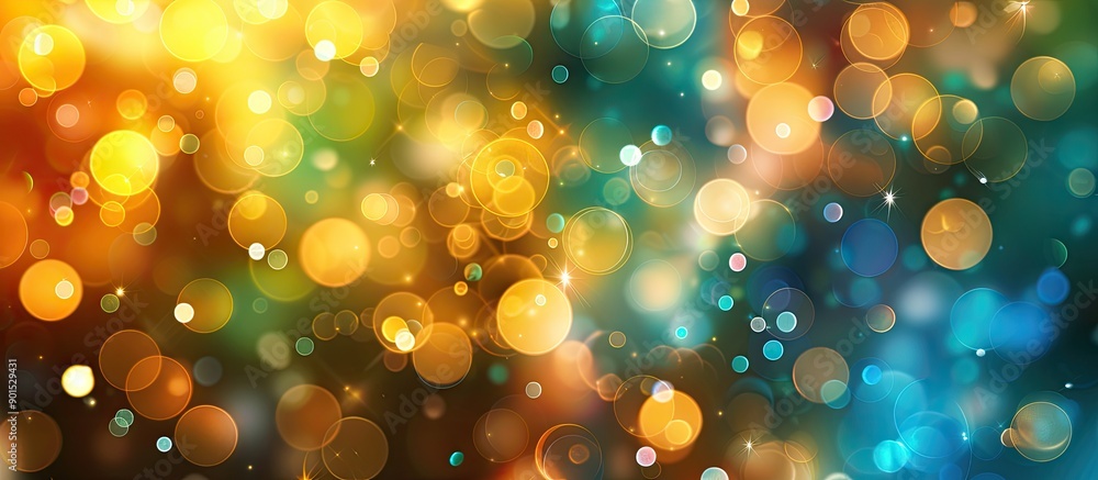 Poster bokeh effect creating a blurry texture ideal for overlaying text logos or other elements featuring c