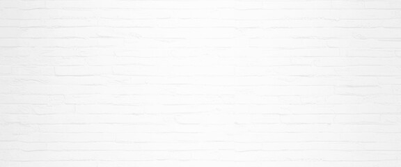 Vector realistic Empty white wall with a pattern on the plaster and white brick wall texture background