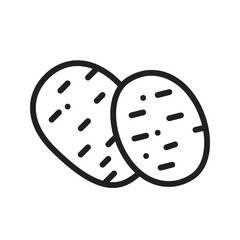 Potatoes  icon vector image. Suitable for mobile application web application and print media.