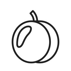 Peach  icon vector image. Suitable for mobile application web application and print media.