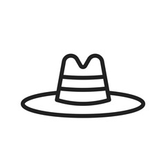 Hat  icon vector image. Suitable for mobile application web application and print media.