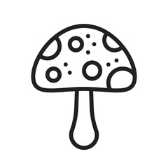Mushroom  icon vector image. Suitable for mobile application web application and print media.