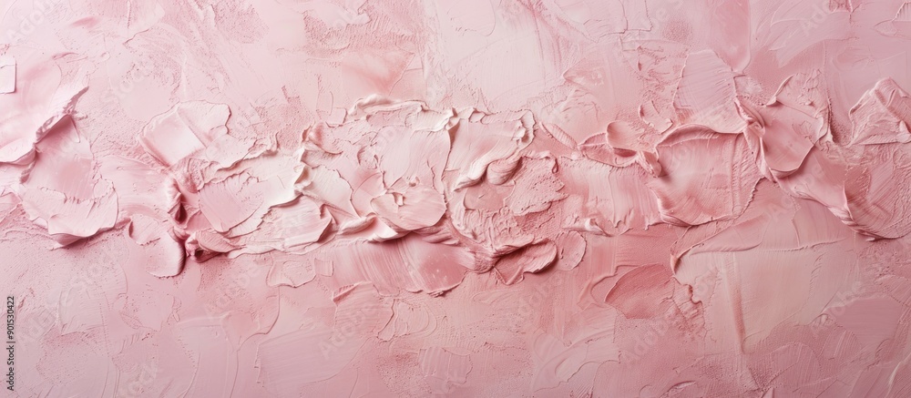 Poster venetian plaster wall background in a soft rose hue with an artistic pastel texture and copy space i