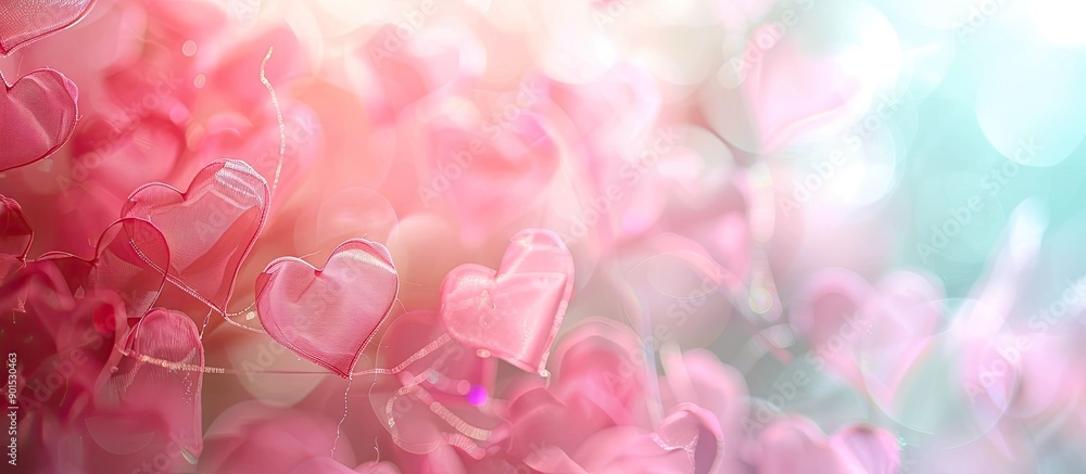 Poster soft pastel tones create an abstract motion blur background suitable for valentine s theme with copy
