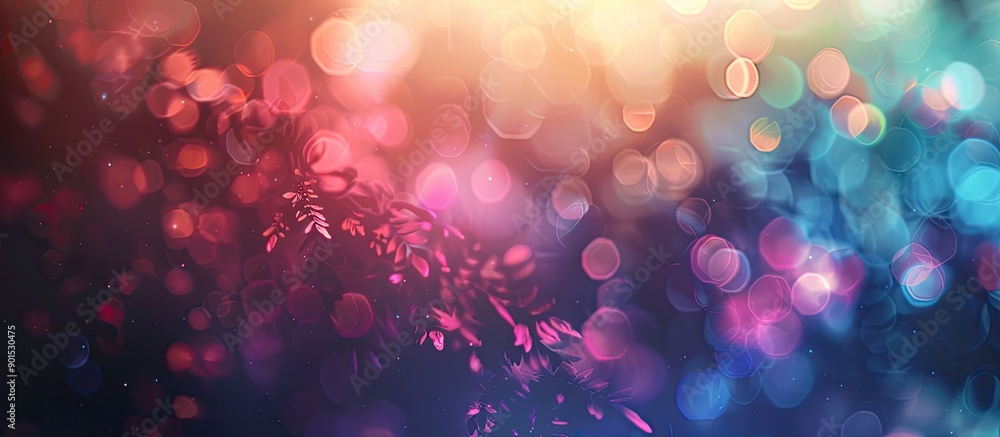 Poster background with a blurred effect surrounding a clear copy space image