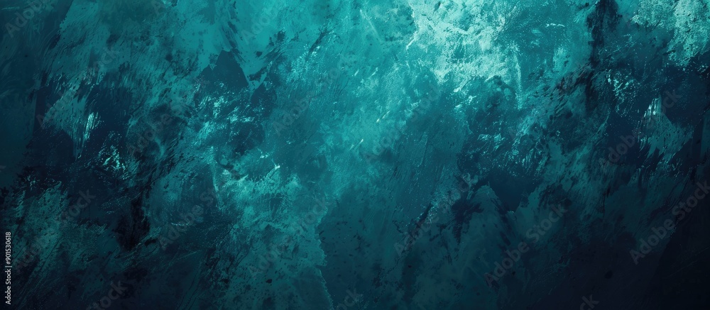 Aufkleber teal abstract texture background with variations of petrol hues perfect for a copy space image