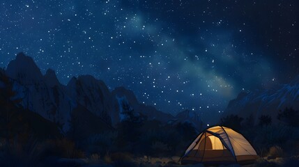 Starlit Wilderness Camping