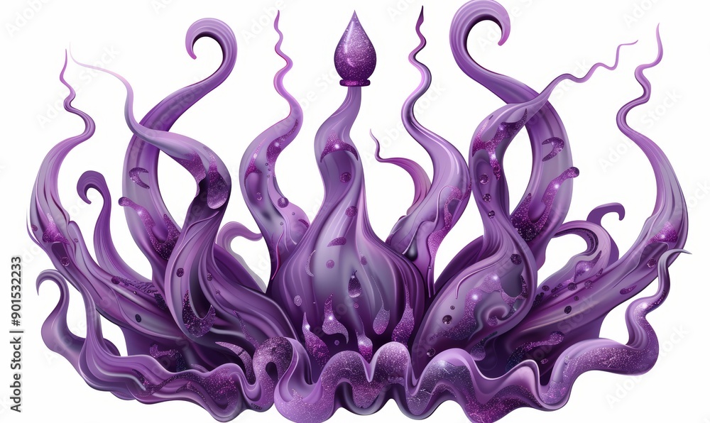 Poster in this 3d rendering illustration you will find a y2k fire icon in chrome metal. flame shape in liqu