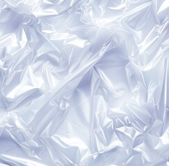 Obraz premium An overlay of plastic wrap textures. Polyethylene packaging for vinyl or a CD. An illustration of a crumpled plastic sleeve shrunk together with shreds.