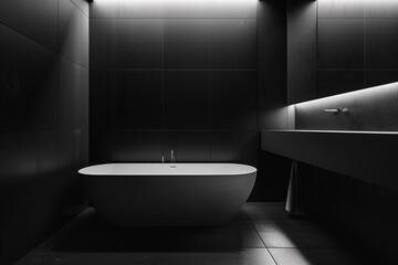 a modern beautiful bathroom