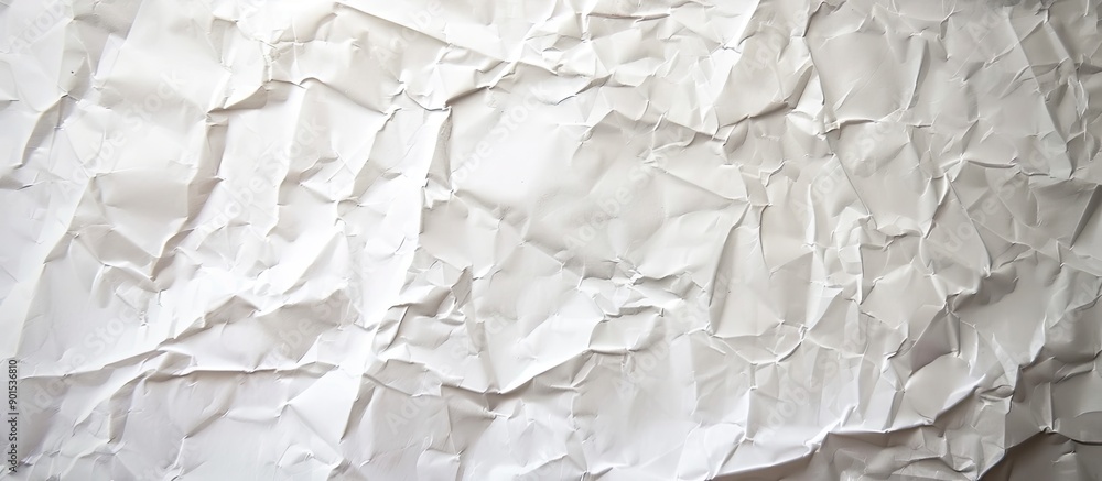 Poster textured white paper with creases and wrinkles for a grungy background, perfect for showcasing conte