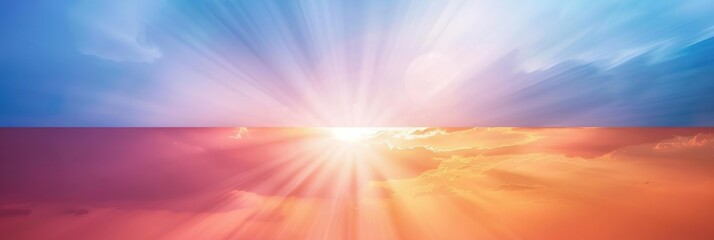 Obraz premium Sunrise Sunset Cloudscape: A Colorful Sky of Orange, Pink, and Blue